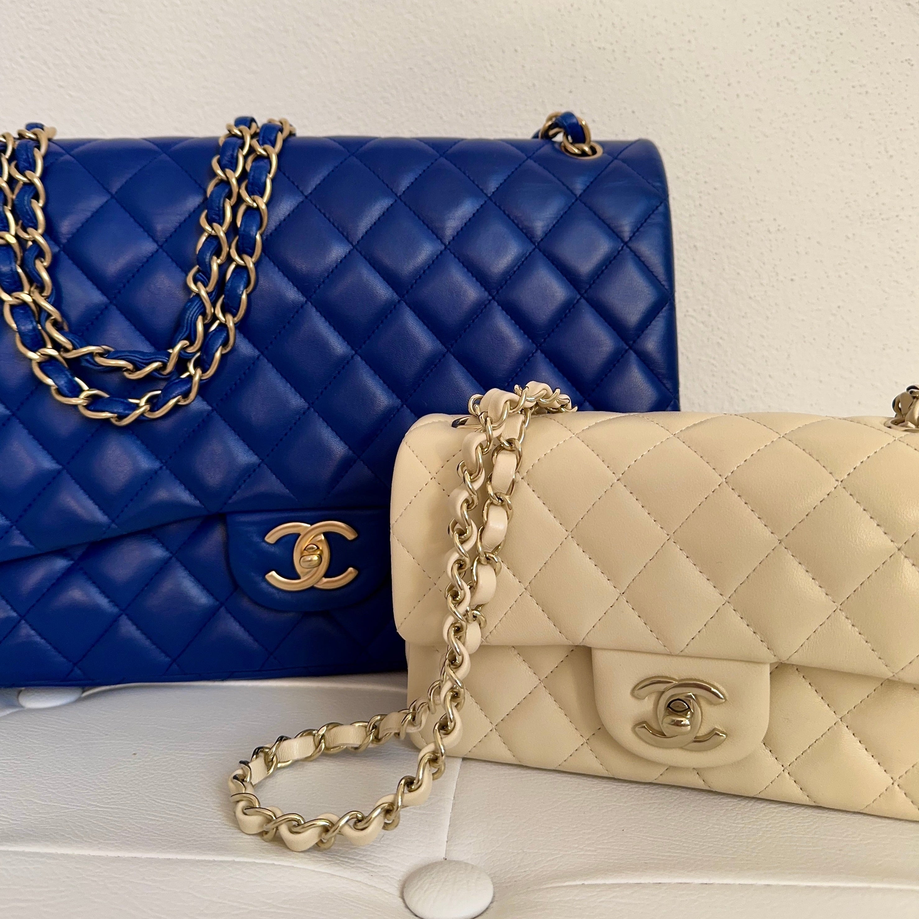 Chanel Maxi Jumbo Double Flap Lambskin and Chanel Mini Timeless