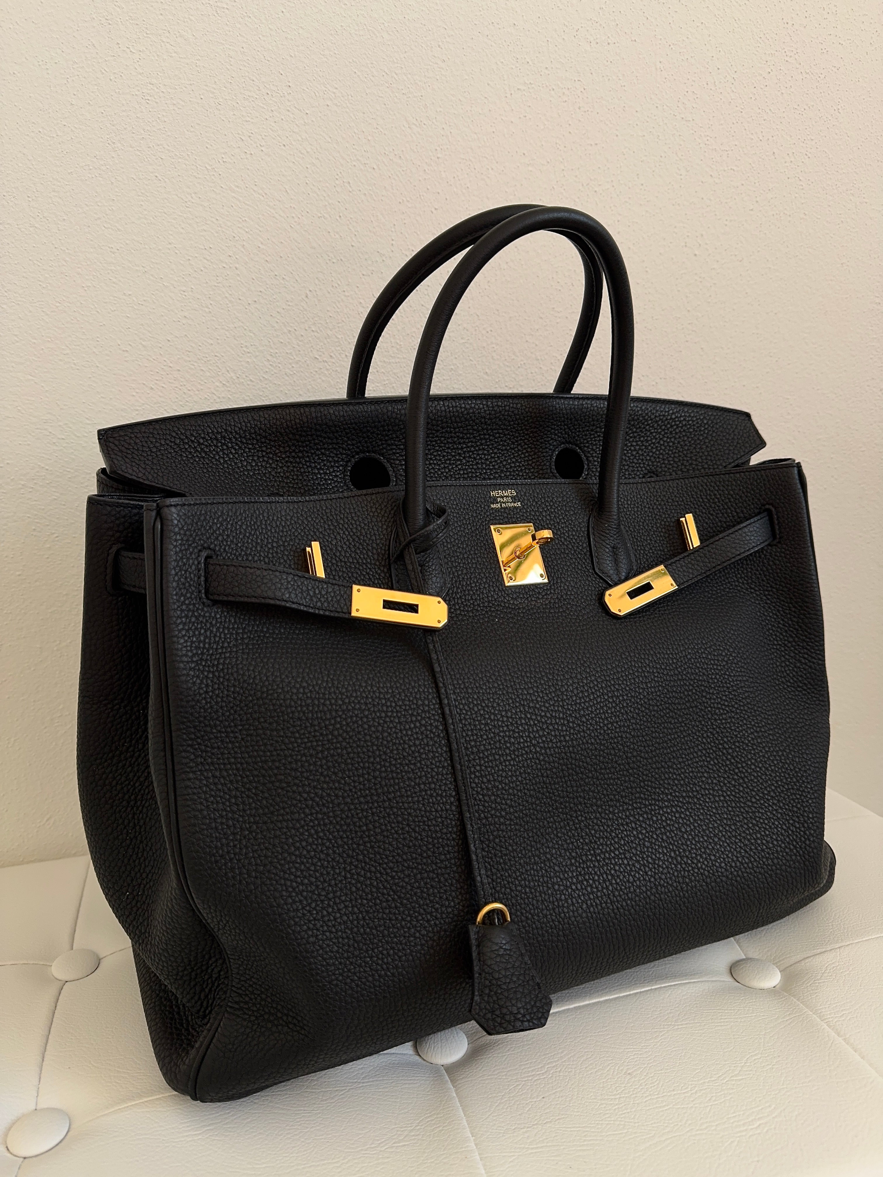 Hermès Birkin 40 Black Togo Gold Hardware