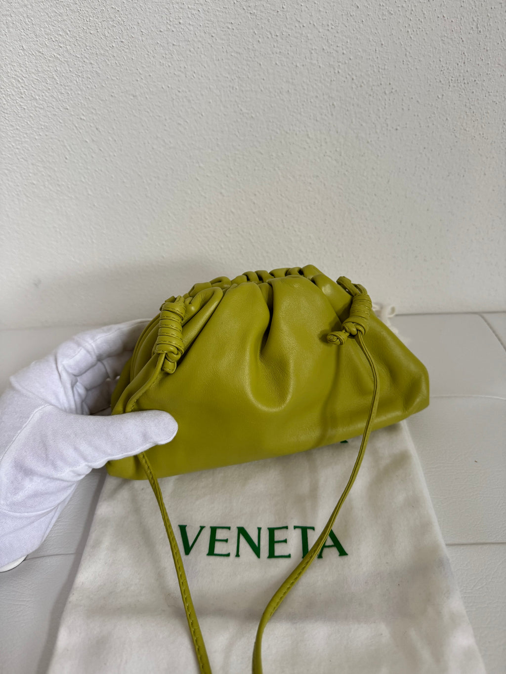 Bottega Veneta Mini Pouch Kiwi