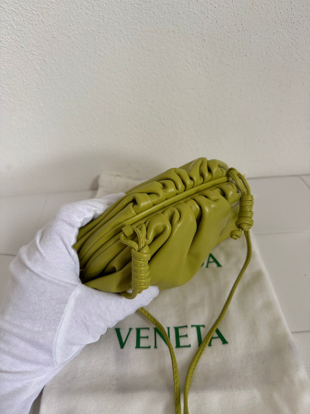 Bottega Veneta Mini Pouch Kiwi