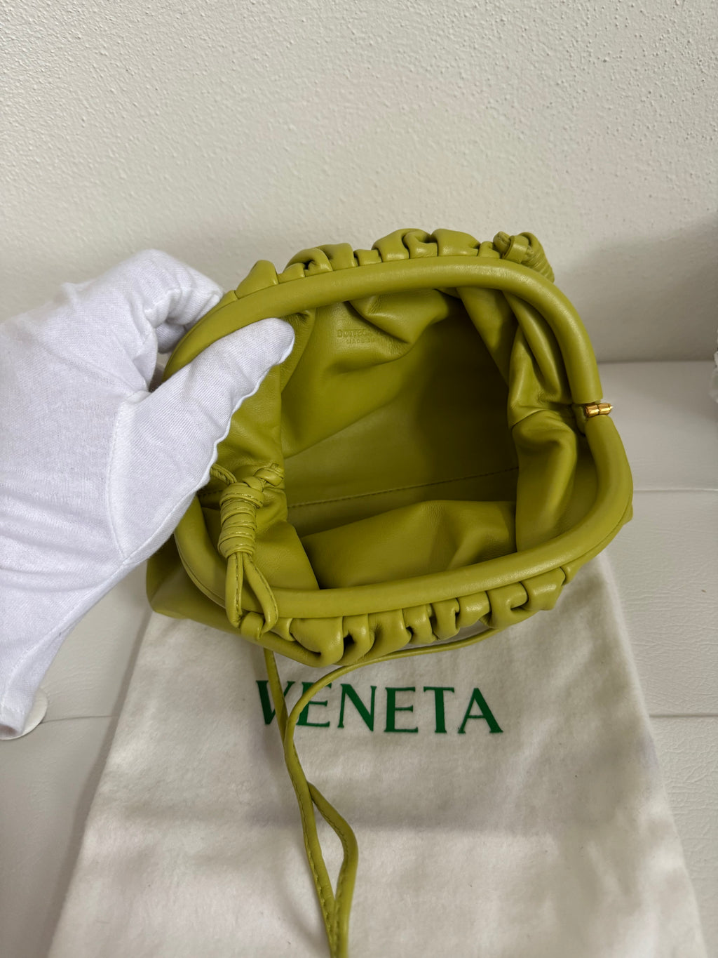Bottega Veneta Mini Pouch Kiwi