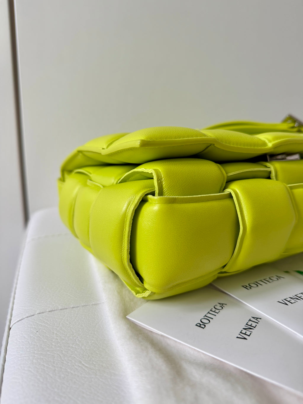 Bottega Veneta Padded Cassette Lime