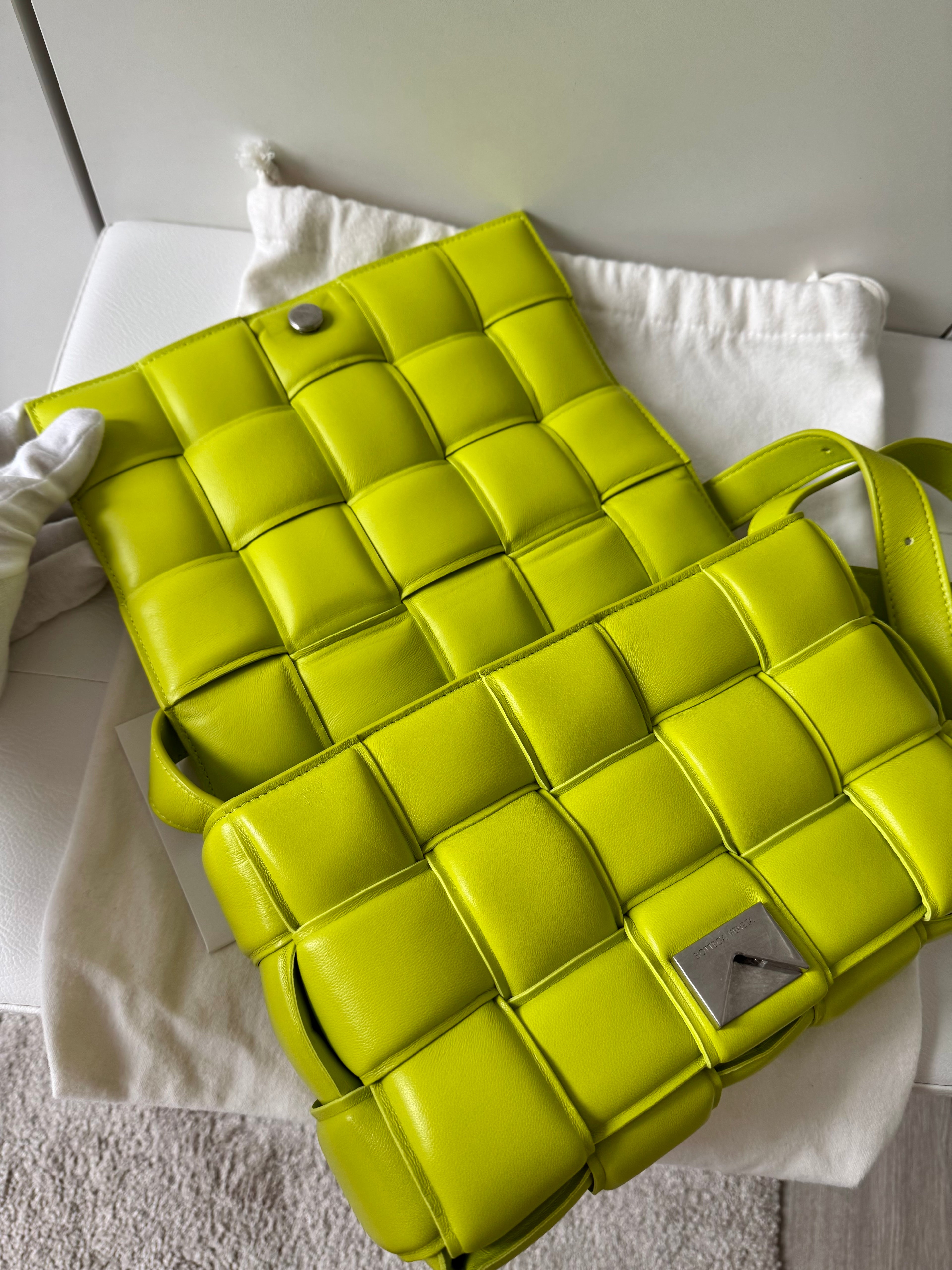 Bottega Veneta Padded Cassette Lime