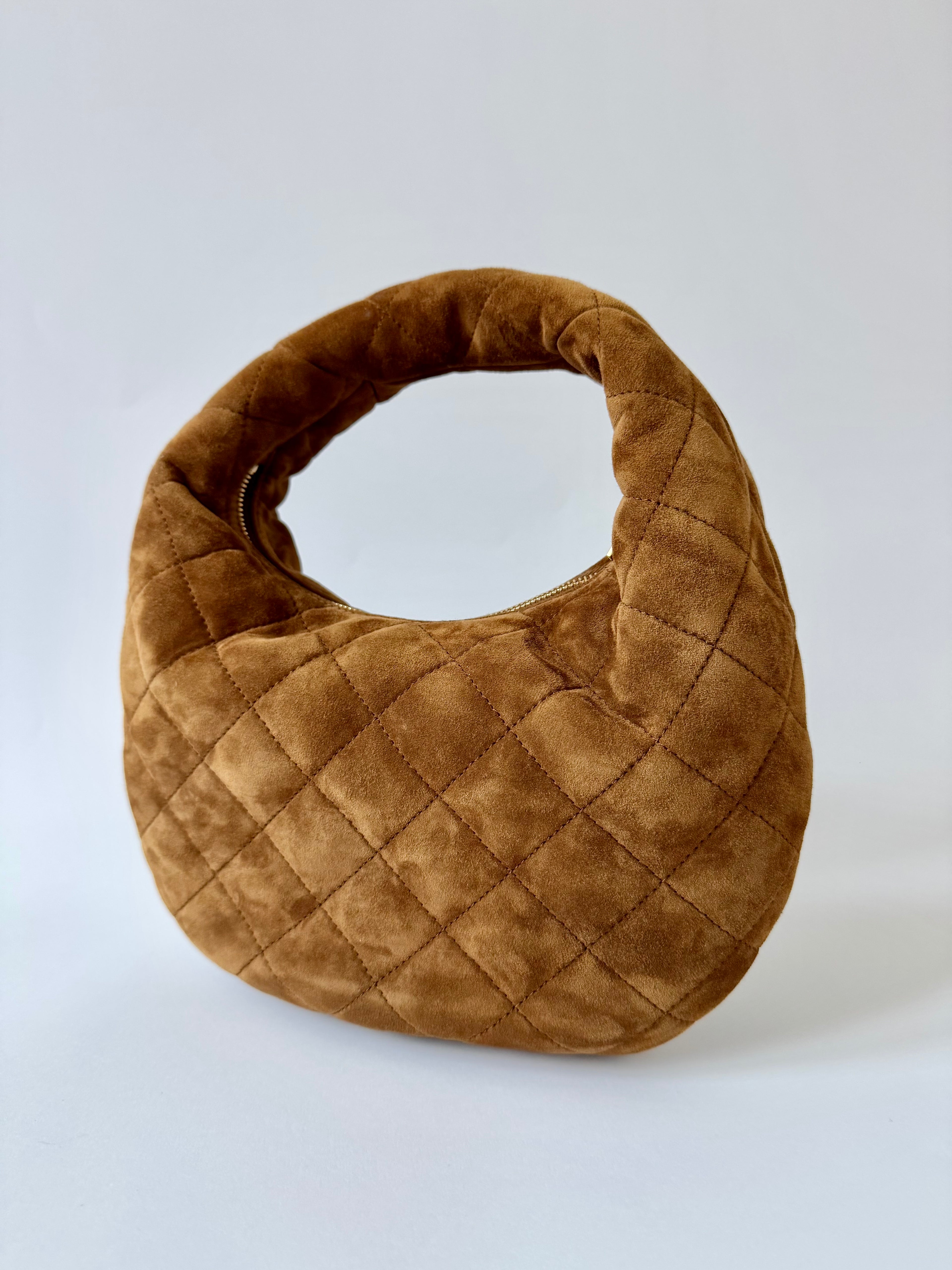 Saint Laurent Icarino Suede Cognac