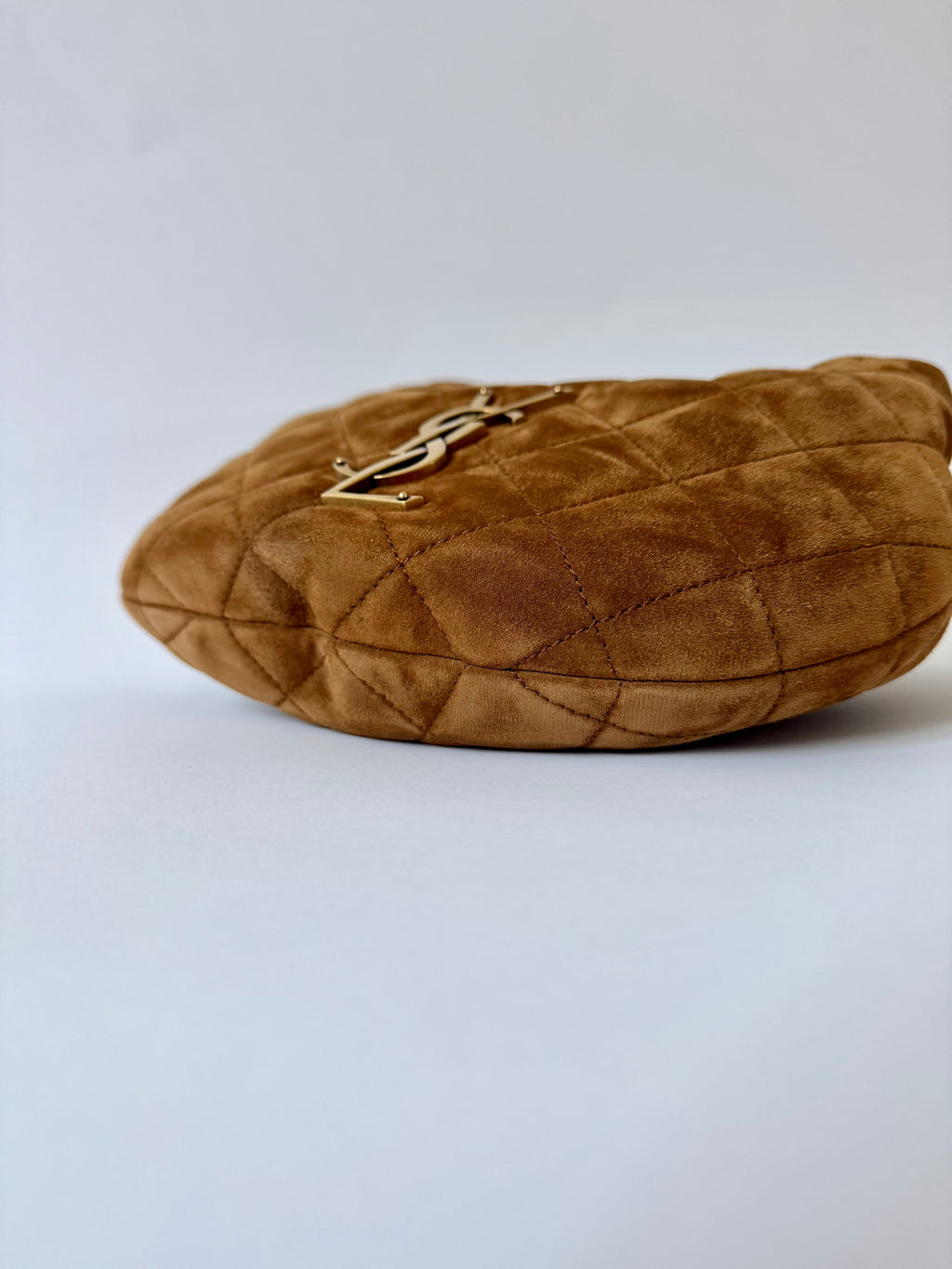 Saint Laurent Icarino Suede Cognac