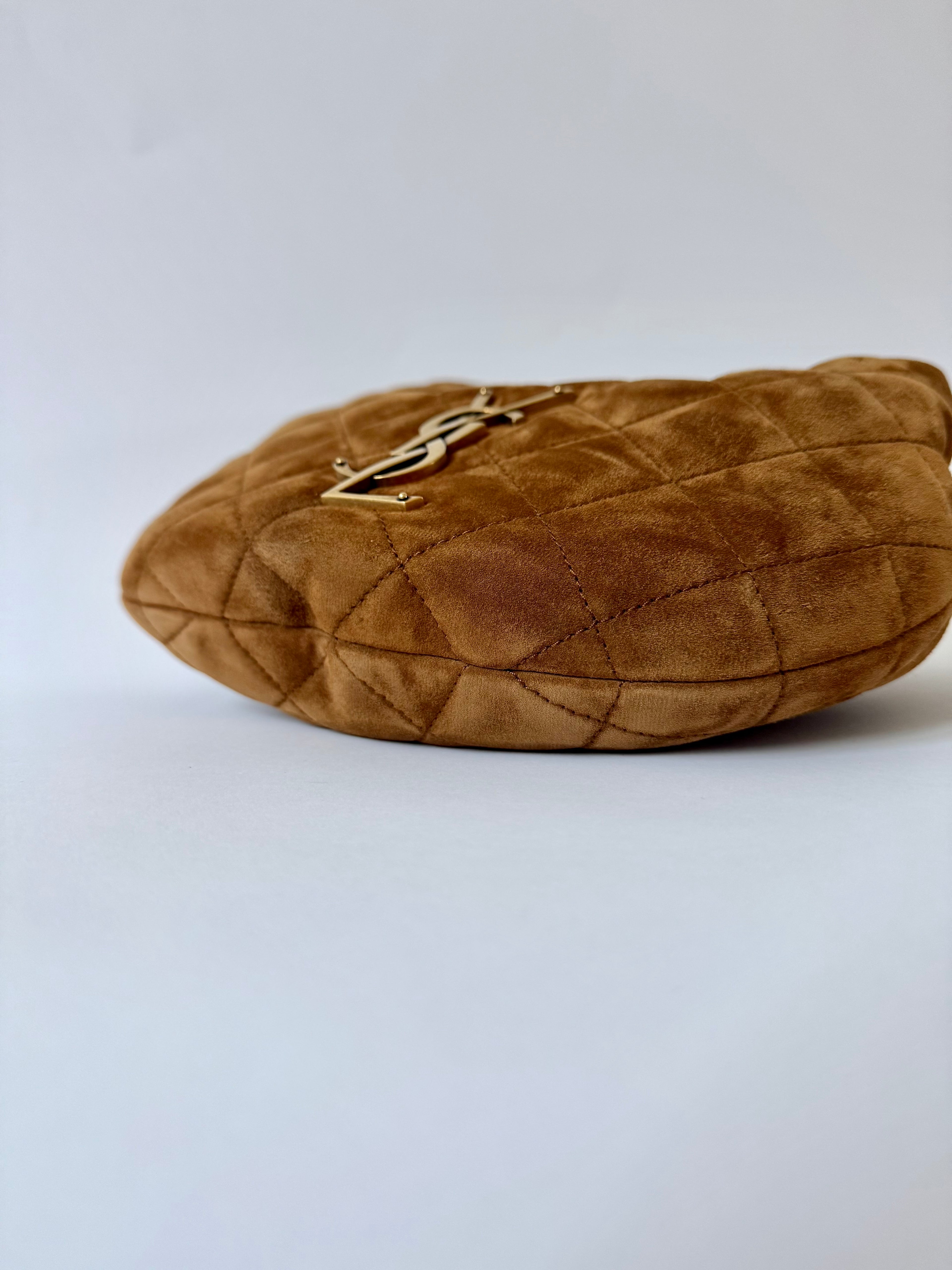 Saint Laurent Icarino Suede Cognac