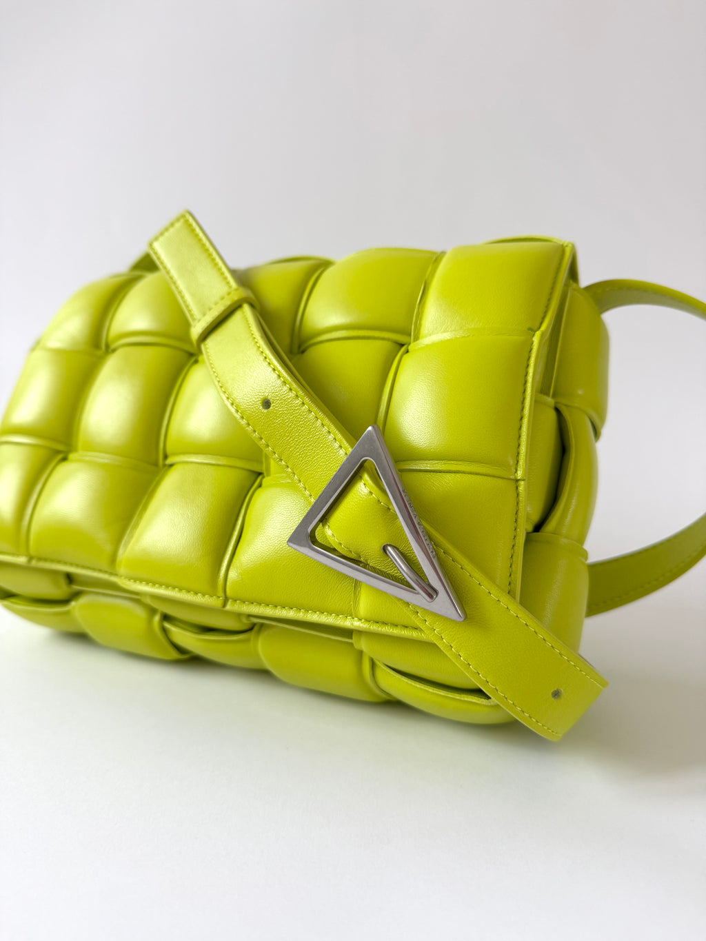 Bottega Veneta Padded Cassette Lime
