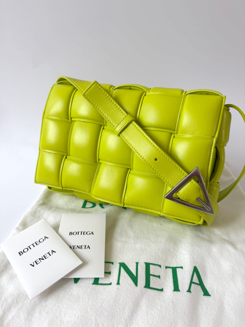 Bottega Veneta Padded Cassette Lime